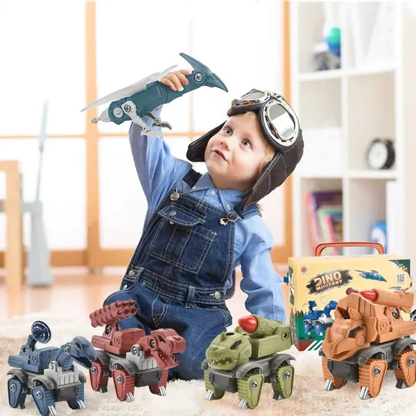 5 Pack Dinosaur Toys For Kids Age 3, Take Part Toys Dinosaur Building
