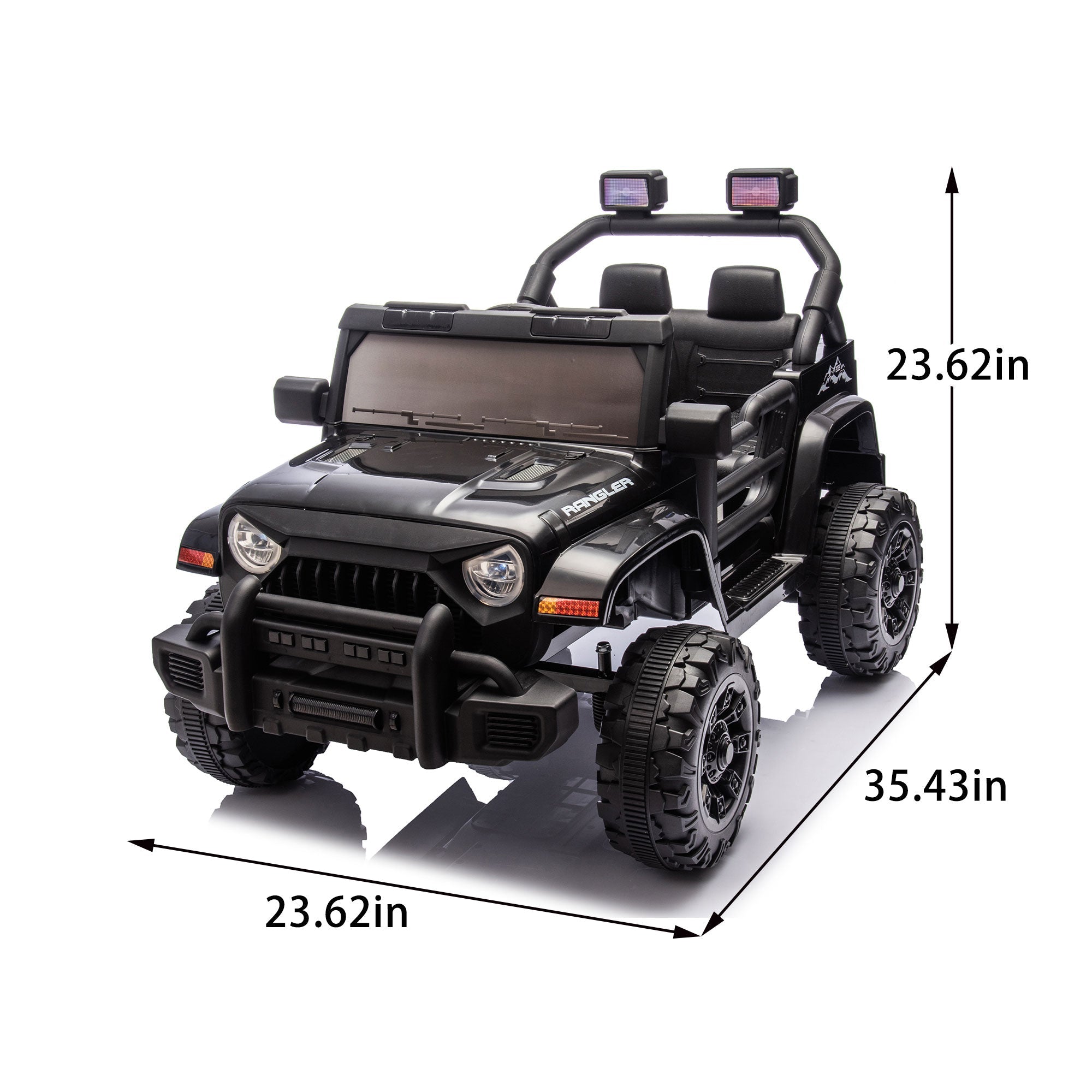 12V Kids Ride On Electric Car W Parents Control,Dual Drive, Four-wheel