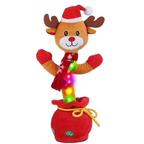 1Pc Penguin Or Elk Kid Electric Dance Toy Christmas Elk Snowman Senior