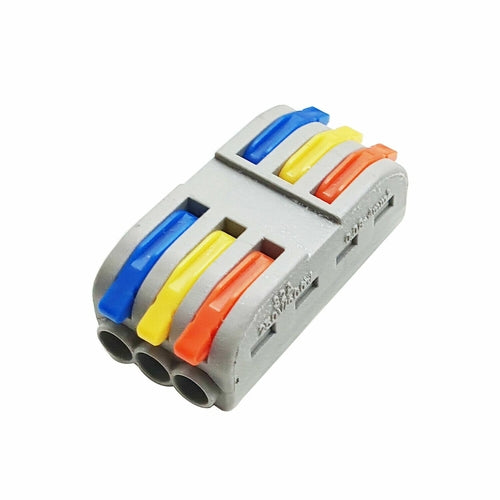 2/3 Way Electrical Connectors Wire Block Clamp Clips Fast Cable